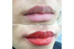 (98) Full lips tattoo, semi permanent makeup, lip liner