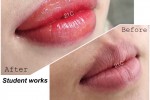 (221) lips semi permanent make up, lip tint